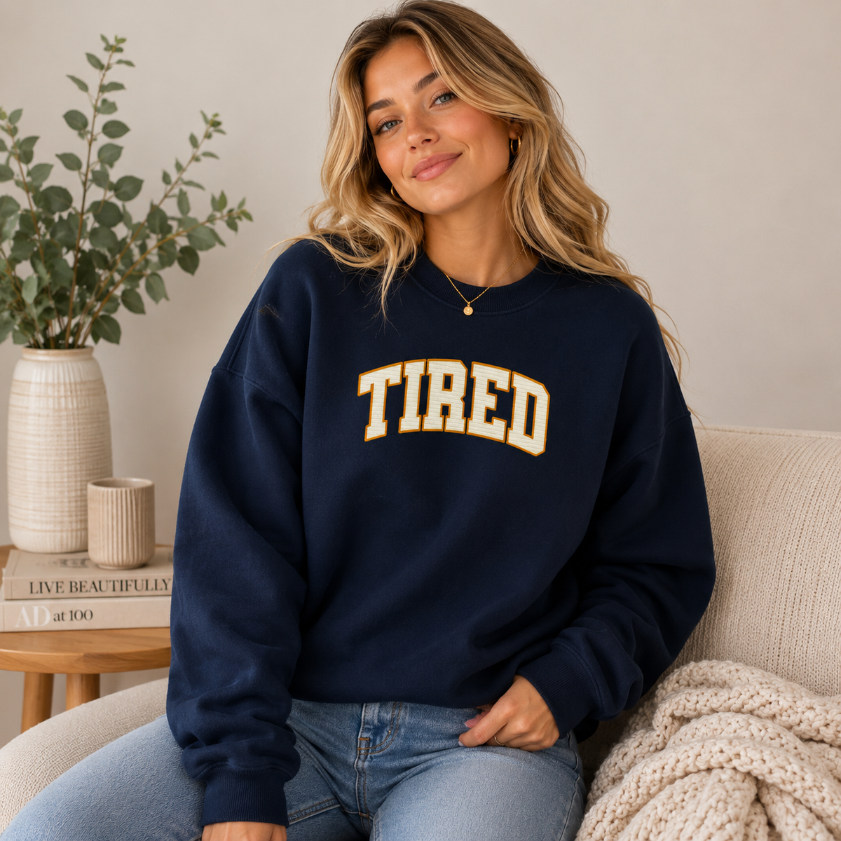 Tired Premium Sweatshirt