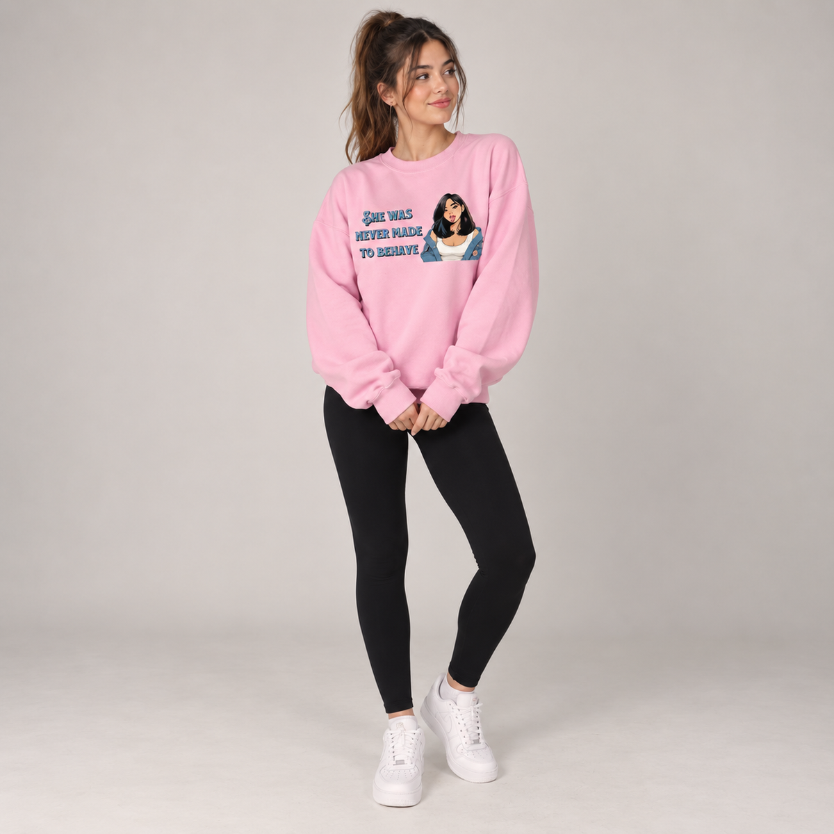 She was never made to Behave Sweatshirt